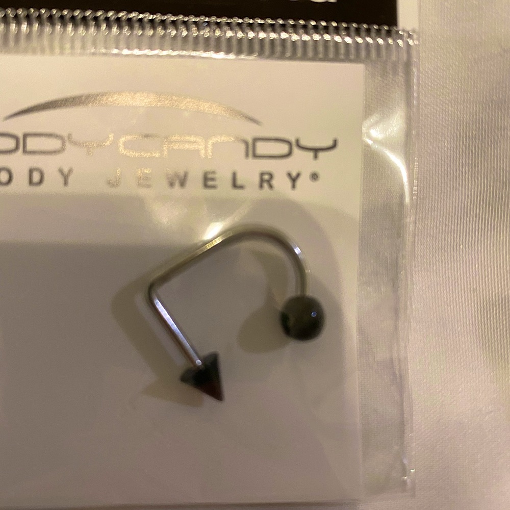 NWT black 14G body jewelry